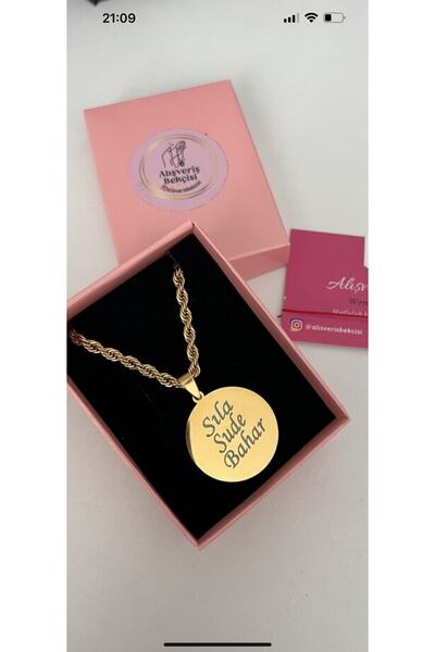 Alışveriş Bekçisi قلادة ميدالية من الفولاذ