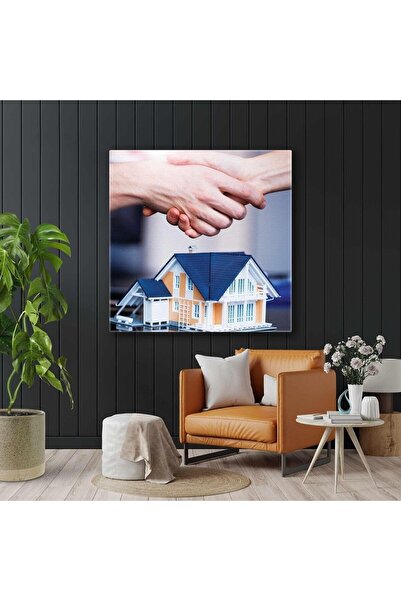HDART Emlak Real Estate Ev Inşaat Emlakçı Kanvas Tablo T3031983