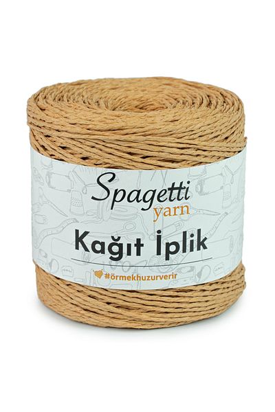 Spagettiyarn Χάρτινο σχοινί μουστάρδας Πλεκτό νήμα χειρός