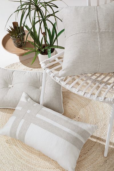 Yataş Clair Decorative Throw Pillow - Linen
