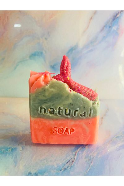 MHYSSA naturals صابون حورية البحر الوردي الطبيعي الصلب