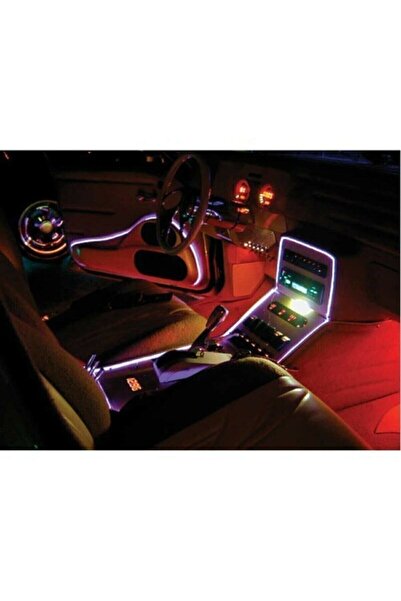 OTOTEK Araç Içi Torpido Ledi Ip Neon Buz Mavisi Renk 2 Metre