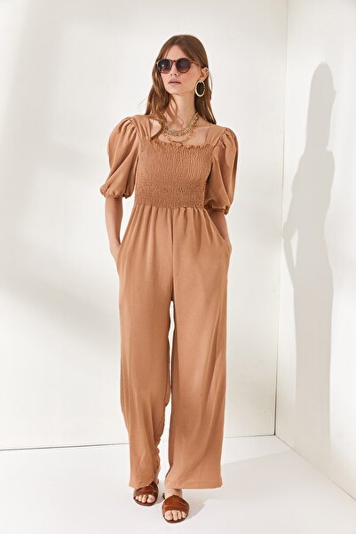 Olalook Women's Biscuit Top Guipel Hidden Pocket Ayrobin Jumpsuit TLM-19000143