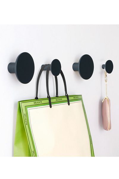 CajuArt Black Quadruple Round Home and Office Hanger - Hall Wall