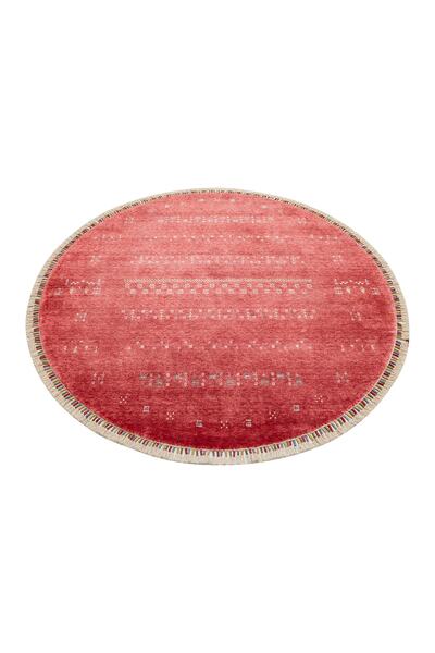 Eko Halı Zara Zr 06 Red Yuvarlak Özel Boyama Işlemi Ile Mukavemet Kazanan Öze...