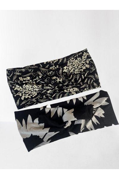BERG - Stylish 2-Piece Patterned Hair Band