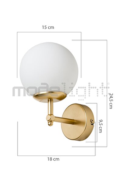 Modelight Dolphin Aplik Gold Salon-oturma Odası-çocuk Odası-yatak Odası-yemek Odası-antre-mutfak
