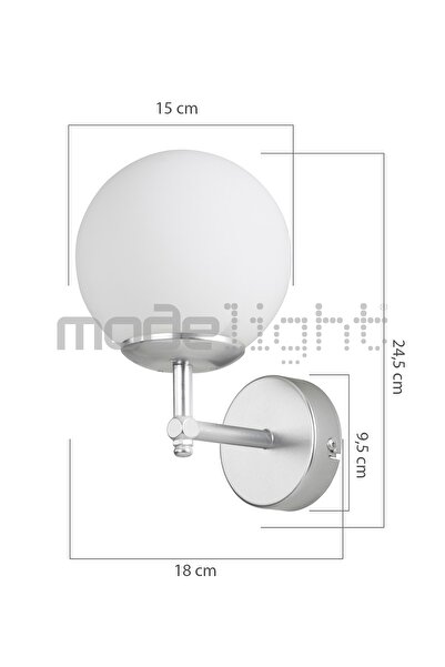 Modelight Dolphin Aplik Krom Salon-oturma Odası-çocuk Odası-yatak Odası-yemek Odası-antre-mutfak