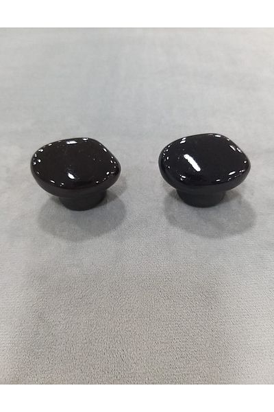 ARON (2 Pcs) Porcelain Stone Button Handle Bedside Table Console Children's Room Tv Unit Drawer Cabinet Door Handle
