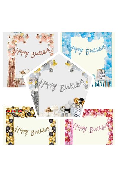 asöy Happy Birthday Banner Χρυσή καλλιγραφία Banner Χειρόγραφο Happy Birthday Banner Κείμενο