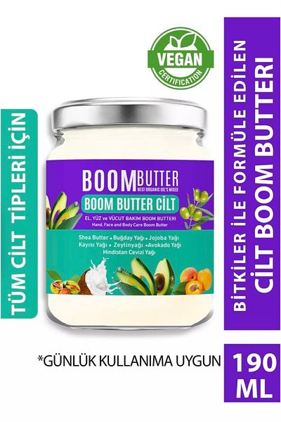 BOOM BUTTER Skin Care Oil 190 ml+ Skin Care Serum 20 ml