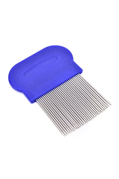 Croc Pieptene pentru păduchi cu 301 de dinți, cu vârf de oțel, albastru