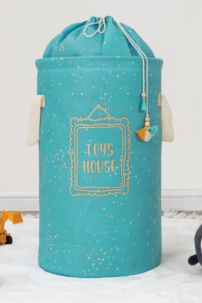 MasterCar Baby Yuvarlak Torbalı Oyuncak Ve Kirli Çamaşır Sepeti Oda Düzenleyi...