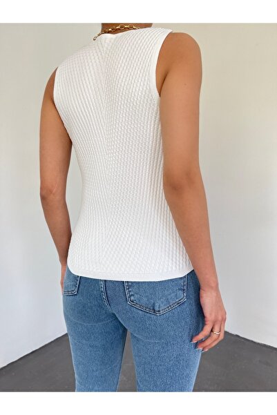 Modamorfo Knit Pattern Lycra Knitwear Sweater