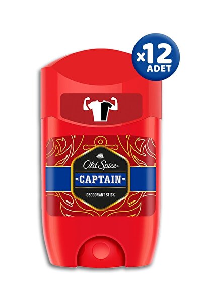 Old Spice Captain Deodorant Stick 50 Ml - 12 Adet