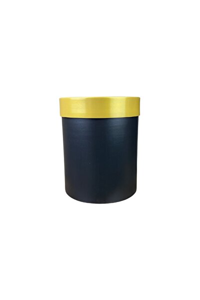 Cihan Çiçekçilik Gold Kemerli 30x25 Siyah Saksı