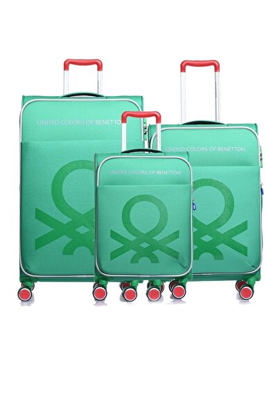 United Colors of Benetton 14bnt2200-set-ysl Yeşil Unisex 3 Lü Set Bavul