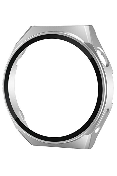NovStrap Huawei Watch Gt3 Pro Uyumlu Ekran Koruyucu Cam Ve Kasa Koruyucu Kılıf Sert Pc