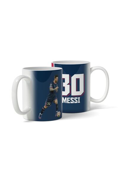 offside Messi Signed Psg Printed Trophy Cup