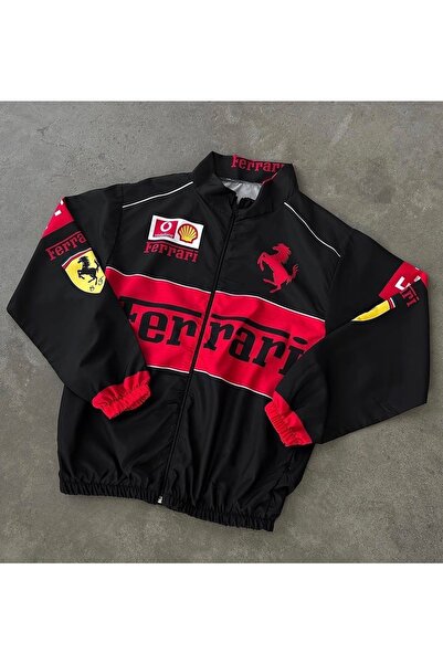 Justin Ferrarı Baskılı Unisex Oversize Yağmurluk