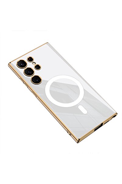 Samsung Galaxy S23 Ultra Case Wireless Charging Edges Electroplating Coating Mirrored Cover