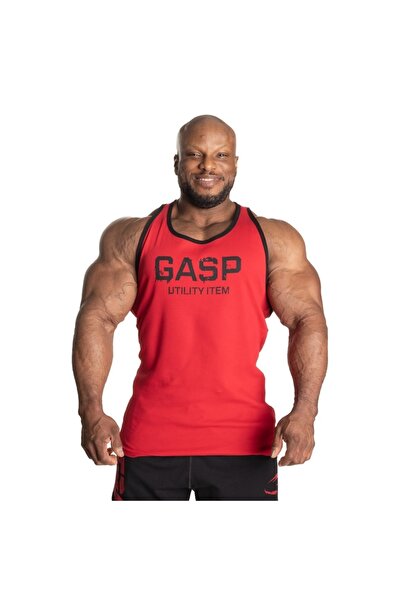 GASP Ribbed T-back Tank Top