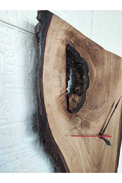 wood 14 dizayn ساعة ديكور خشب الجوز
