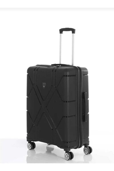 MÇS V375 Polipropilen ( Pp ) Kasa Siyah 3'lü Set Valiz