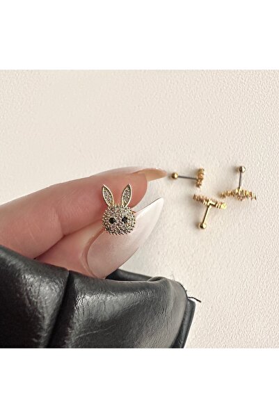 Okko Store Cerrahi Çelik Tavşan Tragus Piercing