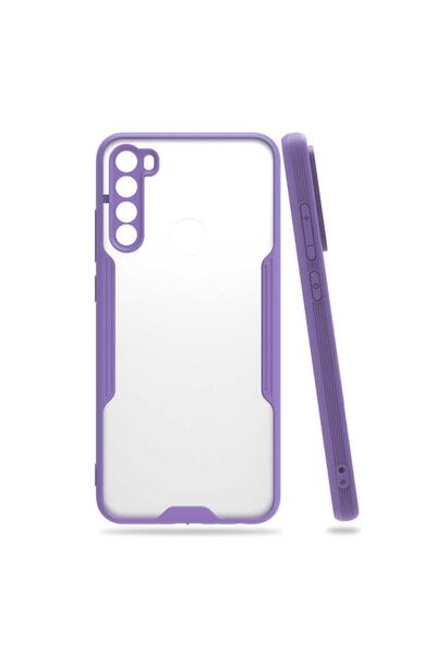 ZM STORE غلاف هاتف Xiaomi Redmi Note 8 مزود بحماية للكاميرا وغطاء شفاف من الخلف