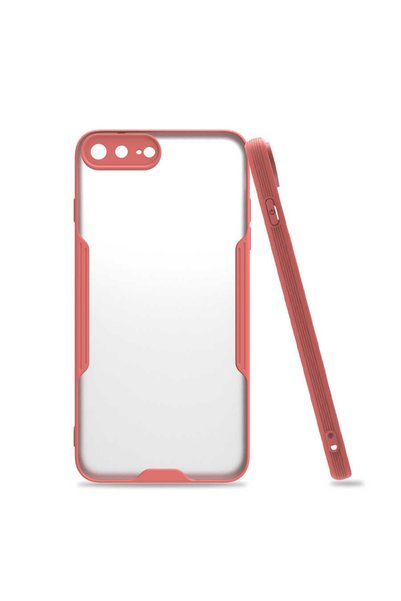 ZM STORE Apple iPhone 8 Plus Case Frosted Transparent Parfait Cover with Camera Protection on the Back