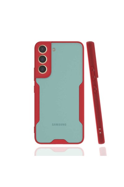 ZM STORE Samsung Galaxy S22 Case Frosted Transparent Parfait Cover with Camer...
