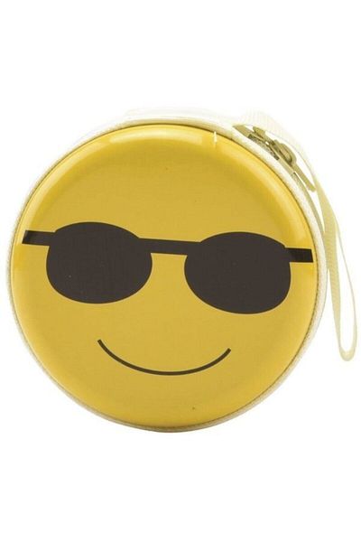 AGT Bohong Mini Zippered Box with Glasses Emoji Coin Purse
