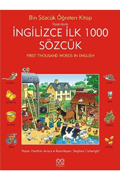 1001 Çiçek Kitaplar Resimlerle Ingilizce Ilk 1000 Sözcük