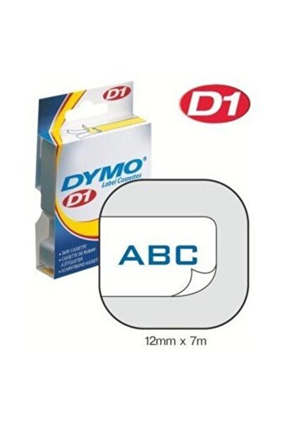 Dymo D1 Beyaz-mavi Yedek Şerit 12mm X 7mt 45014
