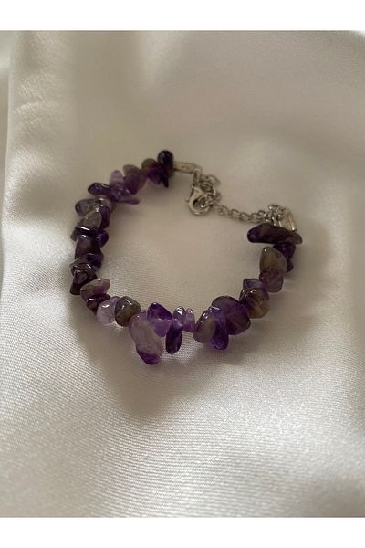 DOĞALTAŞ TASARIM Amethyst Bracelet - Stylish and Comfortable
