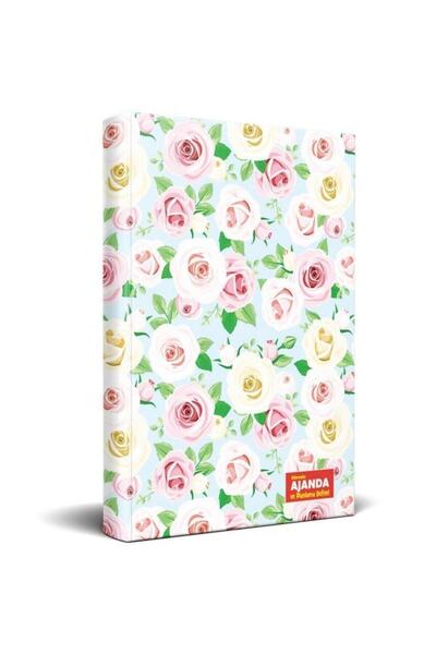 Halk Kitabevi Süresiz Ajanda Ve Planlama Defteri - Beyaz Gül