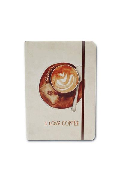 Scrikss Notelook I Love Latte Coffee A6 Unlined Notebook