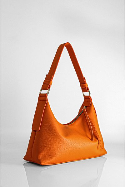 Rimense Orange Hand And Shoulder Bag