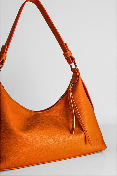 Rimense Orange Hand And Shoulder Bag