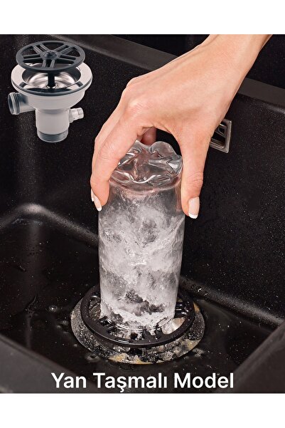 LVA Yüksek Basınçlı Evye Içi Bardak Biberon Blender Mikser Vb. Için Ön Yıkama Aparatı (YAN TAŞMALI)