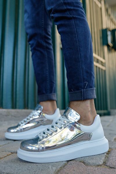 Chekich ABT Specchio CH259 Men's Shoes - SILVER/WHITE