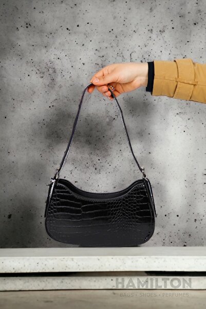 HAMILTON Оригінальна жіноча сумка на плечі та руці з регульованими ременями, шкіряна текстура, стильна сумка овальної форми