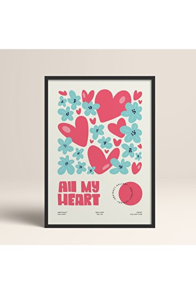 HOMEPACK Crna slika u drvenom okviru, uokviren poster, umetnički moderni zidn...