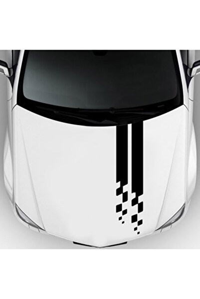 Vegatasarım Oto Araba Kaput Sticker Çıkartma - Race