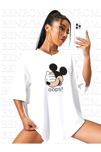 BENROMA Μπλουζάκι Unisex με στάμπα Mickey