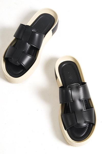Capone Outfitters Mules - Black - Flat