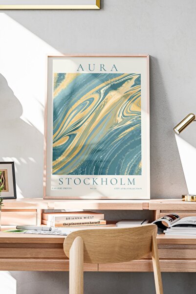 BobArt Aura Stockholm Çerçevesiz Poster Dekorasyon Tablo Duvar Tablosu Poster...