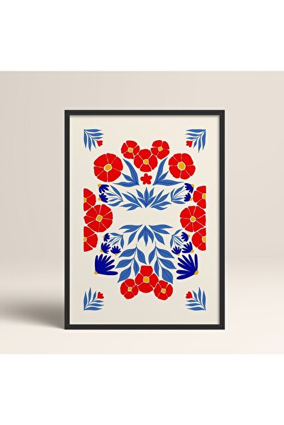 HOMEPACK Crna slika u drvenom okviru, uokviren poster, umetnički moderni zidn...