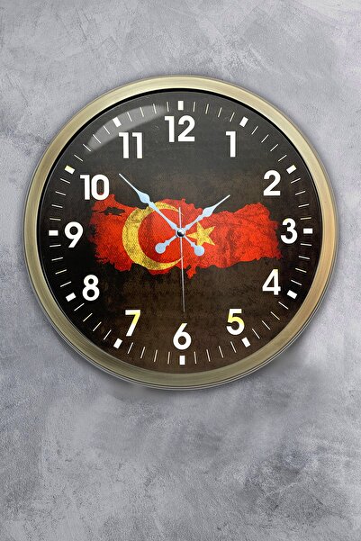 Dream Gift هدية ساعة حائط تركية معدنية عتيقة مقاس 40 سم